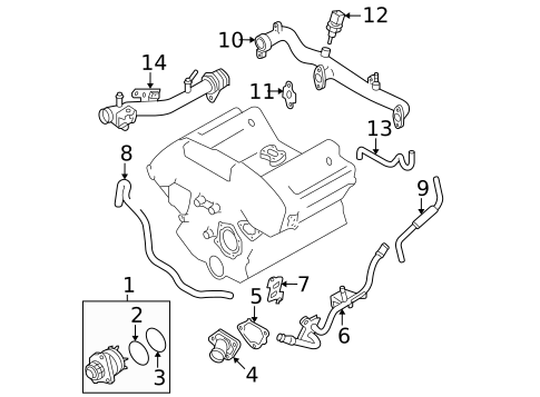 Water Pump for 2012 Nissan Frontier #0