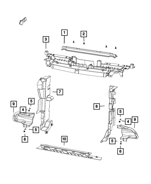 Radiator and Related Parts; Charge Air Cooler for 2020 Jeep Cherokee #3