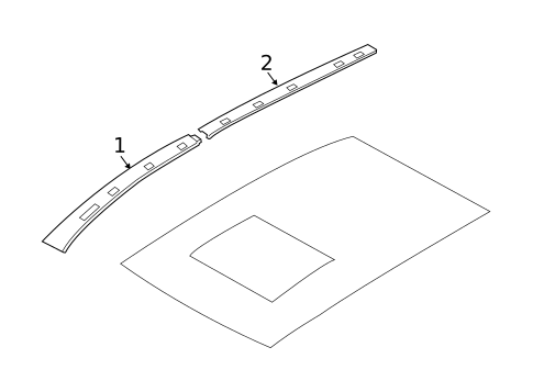 Exterior Trim - Roof for 2014 Hyundai Tucson #1