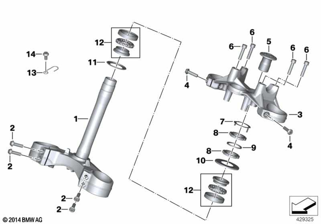 7129907381 - Front Axle, Front Suspension: Fillister-head screw for BMW-Motorrad Image