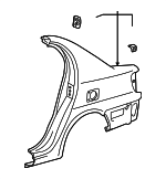 6160252231 - : Quarter Panel for Toyota: Echo Image