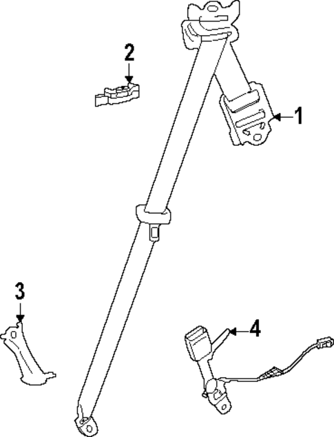 Seat Belt for 2024 Lexus GX550 #2