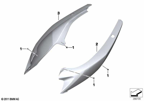 Motorcycle Trim Section, Windshield for 2012 BMW-Motorrad C 600 Sport #20