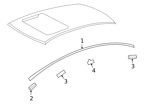Exterior Trim - Roof for 2008 Lexus LS600h #0