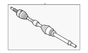 39101JG04C - : Axle Assembly for Nissan: Rogue, Rogue Select Image