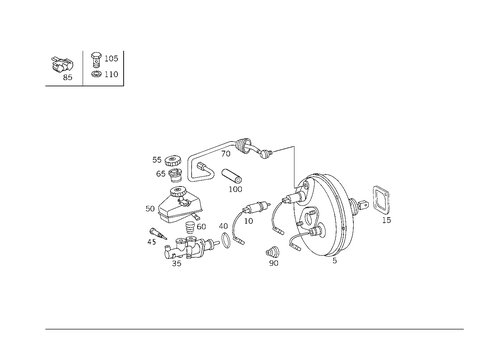 Brake Booster for 1993 Mercedes-Benz 600SL #4