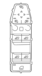 61315A4B416 - Electrical: Window Switch for BMW: i5, X3 Image
