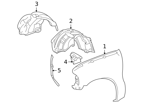 Fender & Components for 2003 Ford F-250 Super Duty #0
