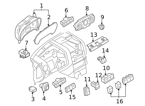 Automatic Temperature Controls for 2007 Mercury Mountaineer #0