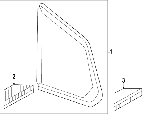 Glass & Hardware for 2024 Mazda CX-50 #0