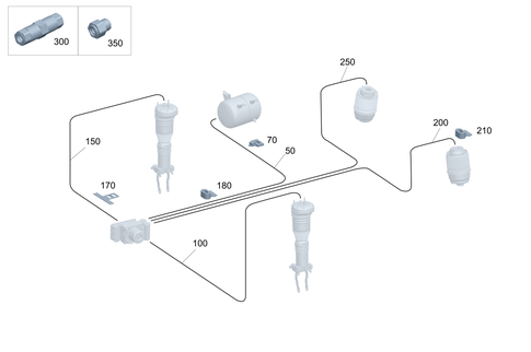 Line Routing for Air Suspension for 2026 Mercedes-Benz GLE450e #0
