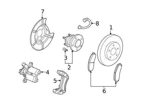 Brake Components for 2004 Saturn Ion #2