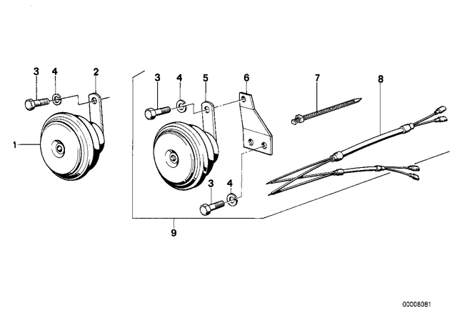 61337163974 - : Horn for BMW-Motorrad Image