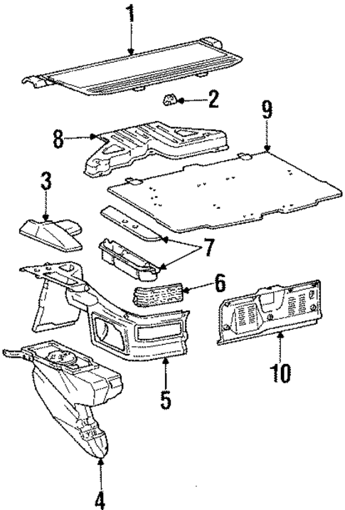 Interior Trim for 1986 Toyota Supra #0