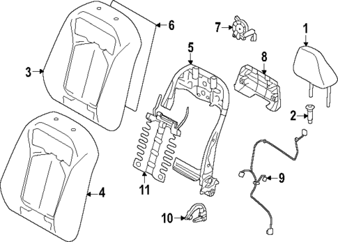 Driver Seat Components for 2025 Subaru Forester #1
