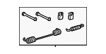 1EA698545 - Brakes: Brake Shoes Hardware Kit for Volkswagen Image