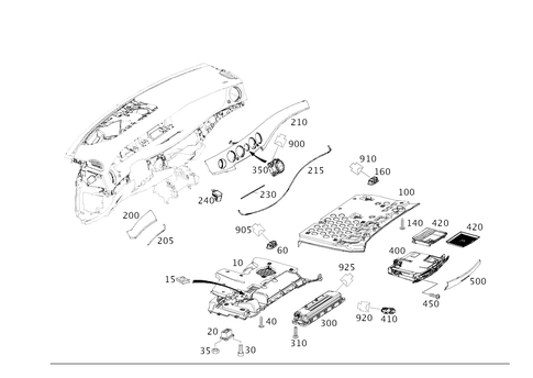 Detachable Components, Instrument Panel for 2020 Mercedes-Benz S63 AMG #0