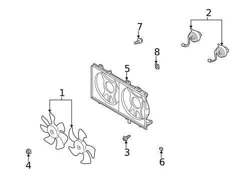 Cooling Fan for 2008 Subaru Forester #0