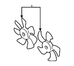 45121KE001 - Cooling System: Fan Blade for Subaru: Baja, Forester, Impreza Image