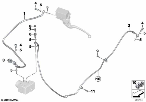 Brake Lines for 2017 BMW-Motorrad C evolution #0