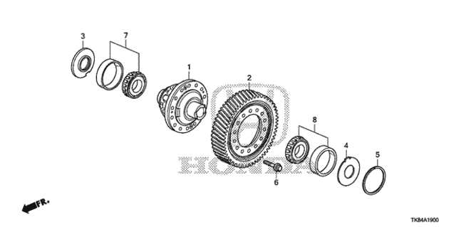 AT Differential (6AT) for 2012 Honda Odyssey #0