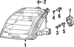 34303SX0003 - : 1997-1998 Honda Prelude - Socket for Honda: Prelude Image