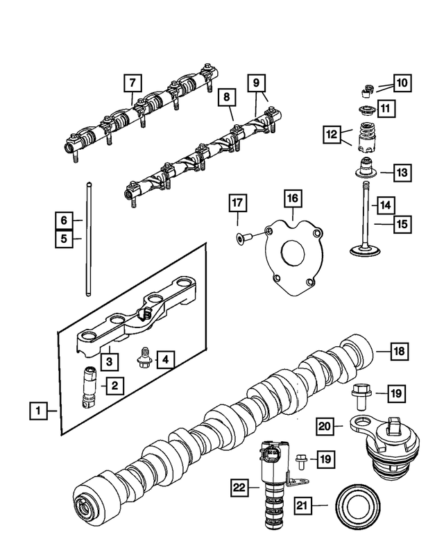 53021721AA - 5.7L Gas; Engine: Tappet Aligning Yoke for Mopar Image