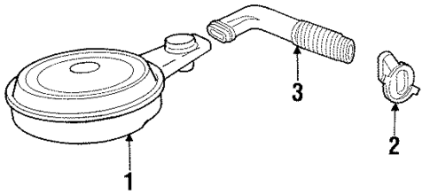 Air Inlet for 1990 Cadillac Brougham #1