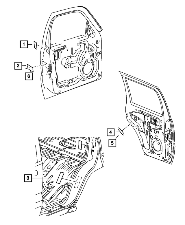 5023743AA - Labels All Vehicle Locations: Air Bag Warning Label for Mopar Image