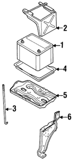 BG6356032A - : Battery Tray for Mazda: MPV Image