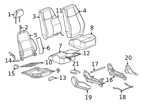 Front Seat Components for 2006 Chevrolet Cobalt #2