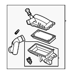 8L8Z9600CA - Engine: Air Filter And Housing Assembly for Ford Image