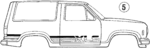 E4TZ9820000LP - Body: Stripe Tape for Ford: Bronco II Image