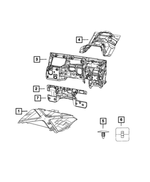 6506098AA - Interior Trim: Push In Pin for Chrysler: Aspen | Dodge: Dakota, Durango, Nitro, Ram 1500, Ram 2500, Ram 3500 | Jeep: Gladiator, Grand Wagoneer, Liberty, Wagoneer, Wrangler, Wrangler JK | Ram: 2500 Image