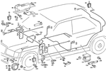 2015402609 - Electrical System: Wiring Harness for Mercedes-Benz: 190, 190D, 190E Image