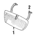 F85Z16A512AA - Body: Grille Reinforcement for Ford Image