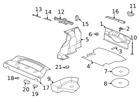 Interior Trim - Rear Body for 2004 Saturn Ion #0