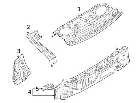 Rear Body for 1999 Mazda Protege #0