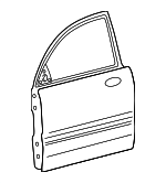 760043D110 - : Door Shell for Hyundai: Sonata Image