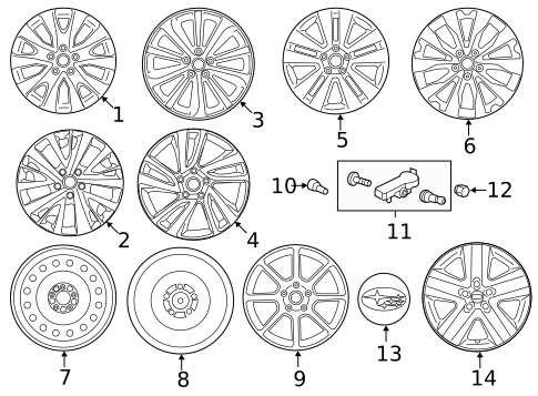 Wheels for 1998 Subaru Forester #1