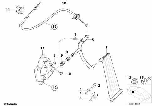 Accelerator Pedal for 2001 BMW 323i #0
