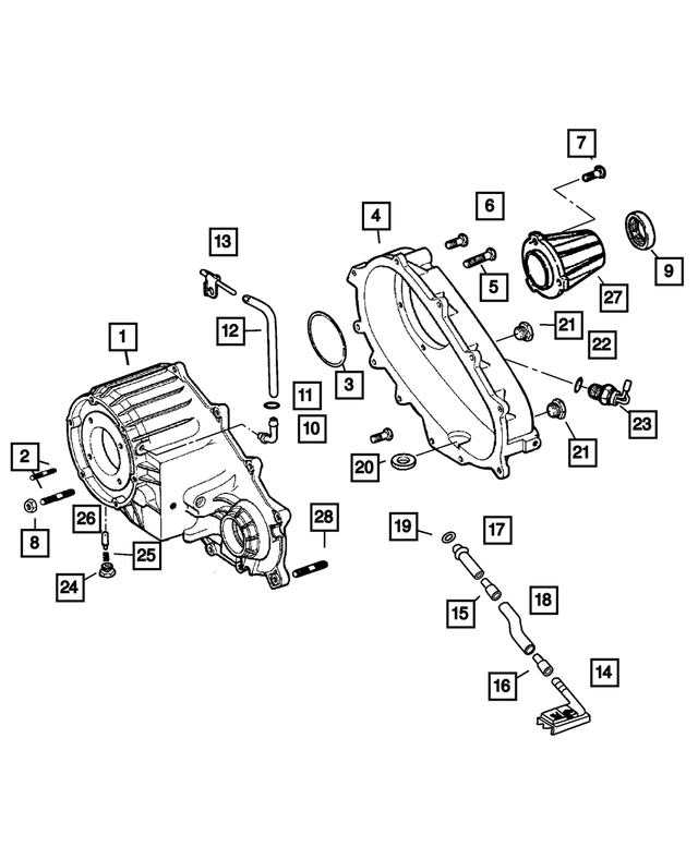 5080859AB - Transfer Case Model 271 [DH1]: Hex Flange Head Bolt for Mopar Image