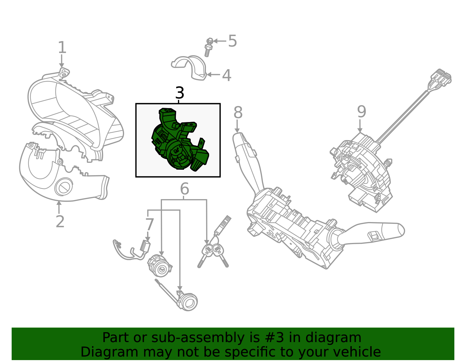 2019-2025 Kia Ignition Switch 81910-M7110 | TascaParts.com