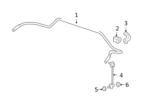 Stabilizer Bar & Components for 2011 Acura MDX #0