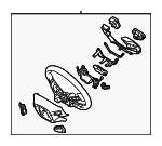 56100D2530VNB - : Steering Wheel for Genesis: G90 Image