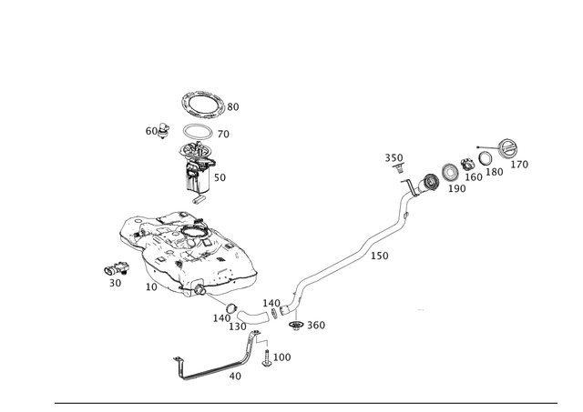 4700800 - Fuel System: Fuel Filler Cap for Mercedes-Benz Image