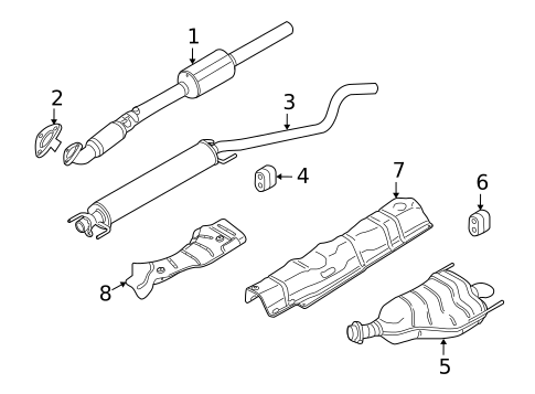 Exhaust Components for 2008 Saturn Astra #0