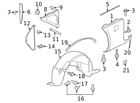Fender & Components for 2007 Pontiac Solstice #0