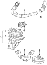 1770076121 - : Air Cleaner Assembly for Toyota: Previa Image