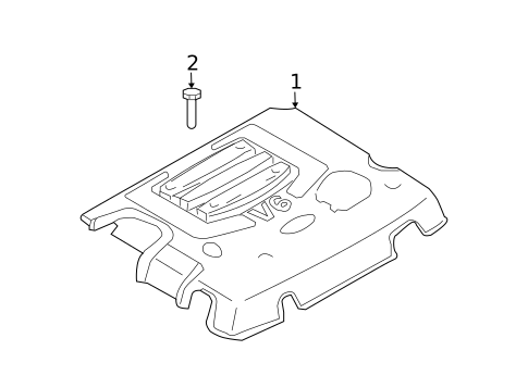 Engine Appearance Cover for 2009 Kia Sorento #0